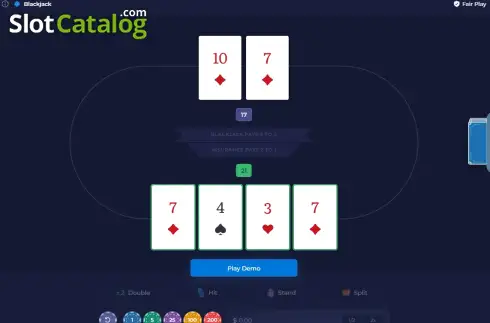 Οθόνη3. Blackjack (Rainbet Originals) Κουλοχέρης 