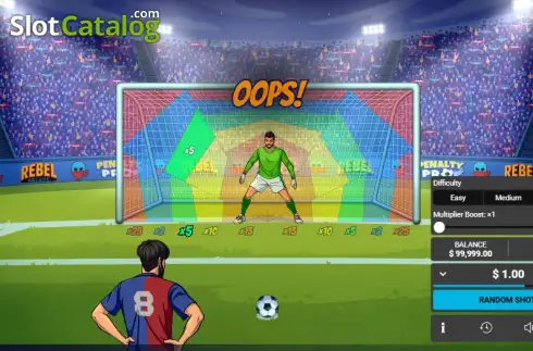Οθόνη2. Penalty Pro (Rebel Arcade) Κουλοχέρης