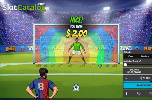 Οθόνη3. Penalty Pro (Rebel Arcade) Κουλοχέρης