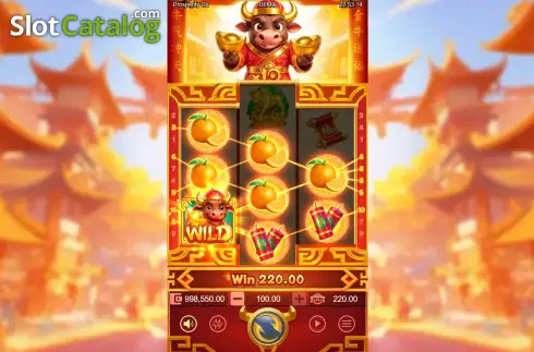 Οθόνη3. Prosperity Ox (Rectangle Games) Κουλοχέρης
