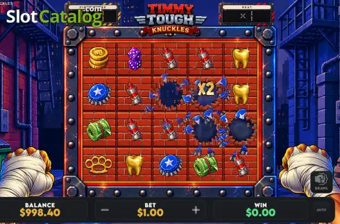 Οθόνη3. Timmy Tough Knuckles Κουλοχέρης 