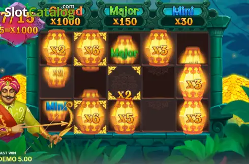 Οθόνη3. Raja Hunter: Hold and Win Κουλοχέρης