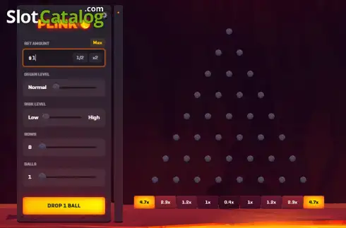 Οθόνη2. Plinko (Rollbit Originals) Κουλοχέρης 