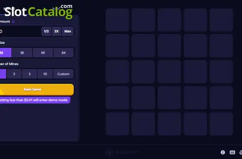 Οθόνη2. Mines (Roobet Games) Κουλοχέρης