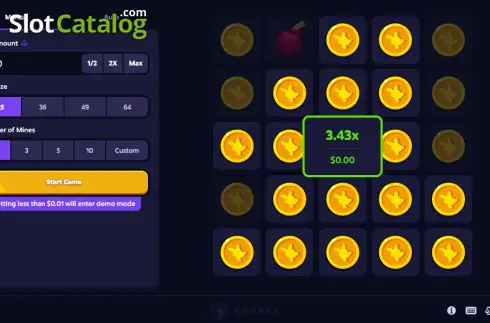 Οθόνη3. Mines (Roobet Games) Κουλοχέρης