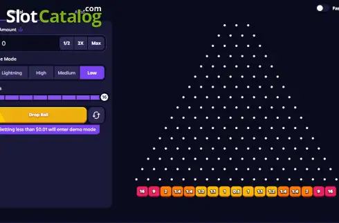 Οθόνη2. Plinko (Roobet Games) Κουλοχέρης