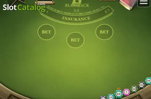 Οθόνη2. Blackjack (SabaPlay) Κουλοχέρης