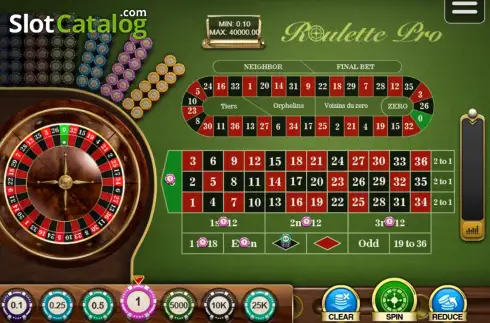 Οθόνη2. Roulette Pro (SabaPlay) Κουλοχέρης