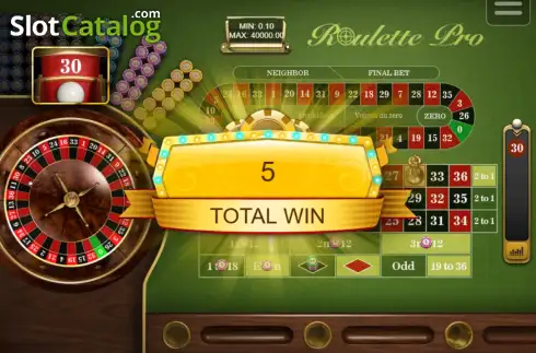 Οθόνη3. Roulette Pro (SabaPlay) Κουλοχέρης