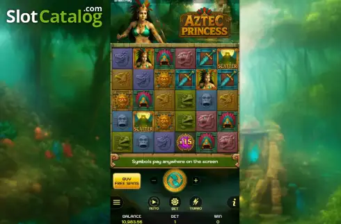 Οθόνη2. Aztec Princess (SabaPlay) Κουλοχέρης