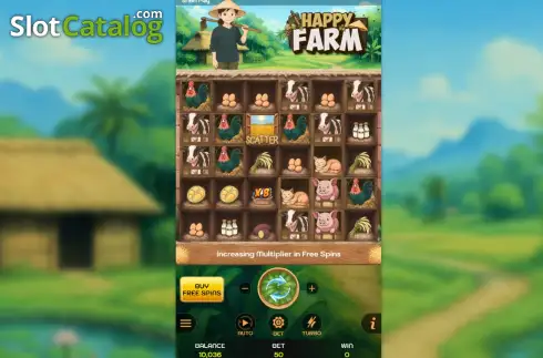 Οθόνη2. Happy Farm (SabaPlay) Κουλοχέρης