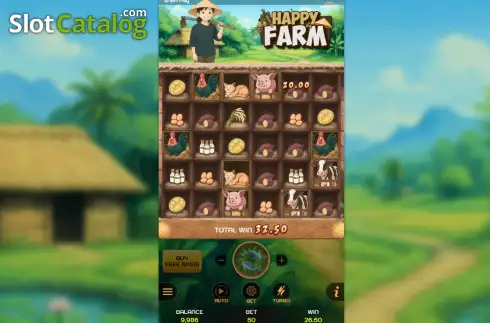 Οθόνη3. Happy Farm (SabaPlay) Κουλοχέρης