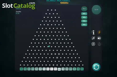 Οθόνη3. Plinko Multiball 10000x Κουλοχέρης