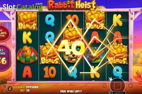 Οθόνη3. Rabbit Heist Κουλοχέρης 