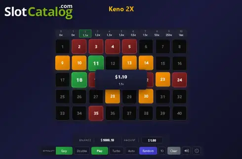 Οθόνη3. Keno 2X Κουλοχέρης