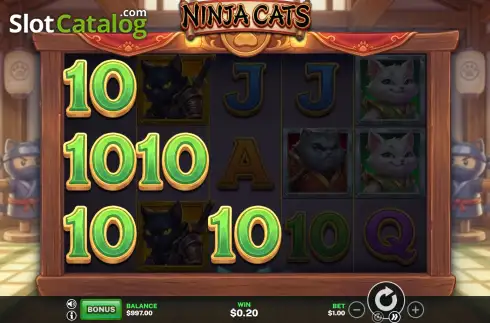 Οθόνη3. Ninja Cats (Sidequest Studios) Κουλοχέρης
