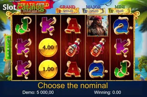 Οθόνη2. Pirate Gold Hold and Win Κουλοχέρης