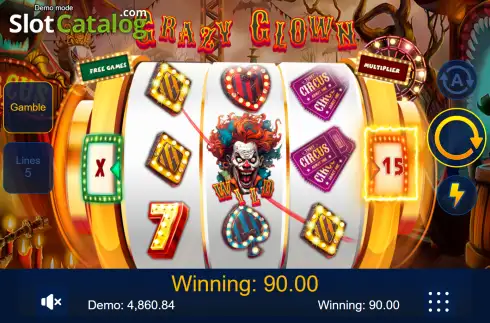 Οθόνη3. Crazy Clown Κουλοχέρης