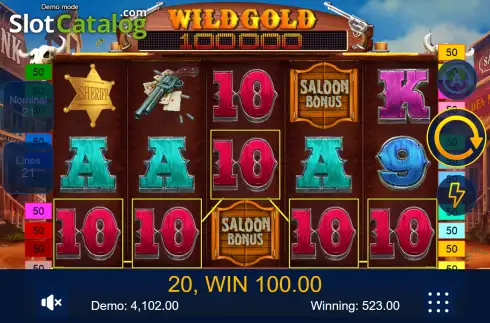 Οθόνη3. Wild Gold (SlotoLand) Κουλοχέρης