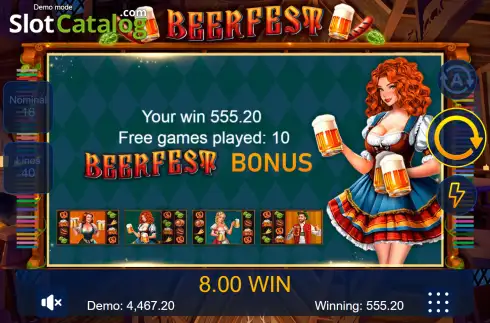Οθόνη3. Beer Fest (SlotoLand) Κουλοχέρης