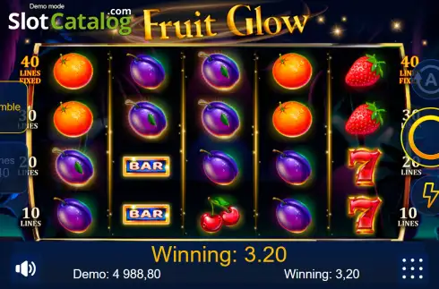 Οθόνη3. Fruit Glow Κουλοχέρης