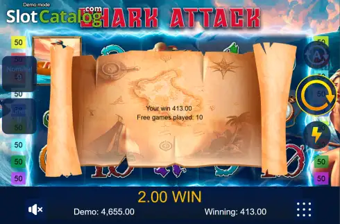 Οθόνη3. Shark Attack Κουλοχέρης
