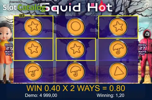 Οθόνη3. Squid Hot Κουλοχέρης