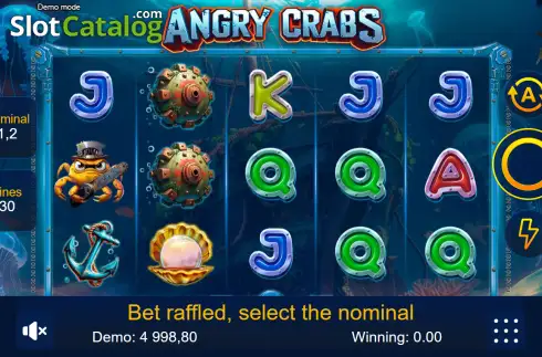 Οθόνη2. Angry Crabs Κουλοχέρης