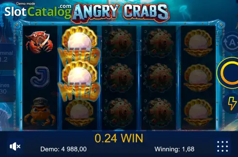 Οθόνη3. Angry Crabs Κουλοχέρης