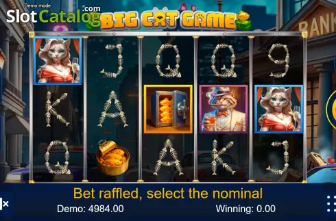 Οθόνη2. Big Cat Game Κουλοχέρης