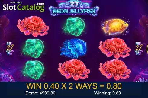 Οθόνη3. Neon Jellyfish 27 Κουλοχέρης