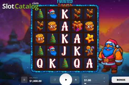 Οθόνη2. Frosted Santa Κουλοχέρης