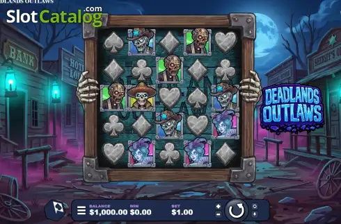 Οθόνη2. Deadlands Outlaws Κουλοχέρης 