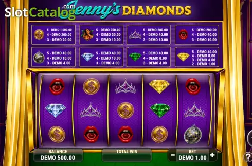 Οθόνη2. Jenny's Diamonds Κουλοχέρης