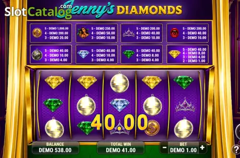 Οθόνη3. Jenny's Diamonds Κουλοχέρης