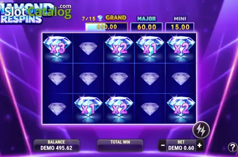 Οθόνη3. Diamond Respins Κουλοχέρης