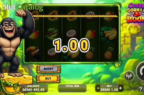 Οθόνη3. Crazy Gorilla Boom Κουλοχέρης