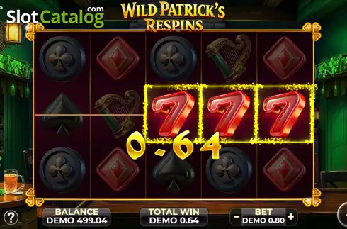Οθόνη3. Wild Patrick's Respins Κουλοχέρης