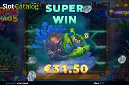 Οθόνη3. Crab Chaos Κουλοχέρης 