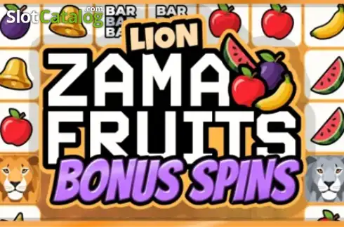Lion Zama Fruits Bonus Spins Λογότυπο Lion Zama Fruits Bonus Spins Λογότυπο