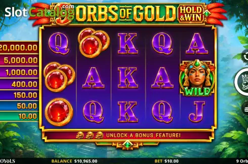 Οθόνη2. 9 Orbs of Gold Κουλοχέρης