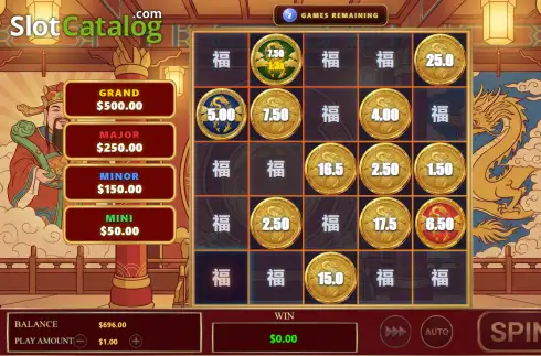 Οθόνη3. Dragon Bingo Triple Pot Κουλοχέρης 