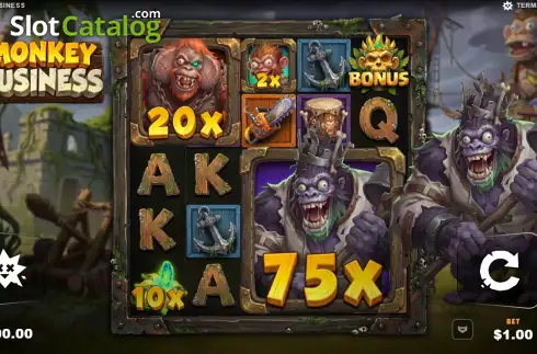 Οθόνη2. Monkey Business (Terminal Games) Κουλοχέρης