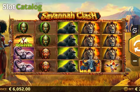 Οθόνη2. Savannah Clash Κουλοχέρης