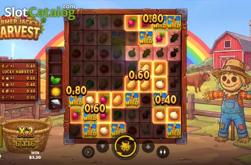 Οθόνη3. Farmer Jack's Harvest Κουλοχέρης