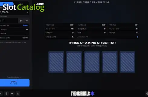 Οθόνη2. Video Poker Deuces Wild Κουλοχέρης