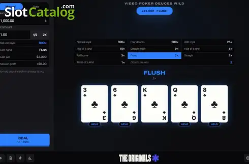 Οθόνη3. Video Poker Deuces Wild Κουλοχέρης