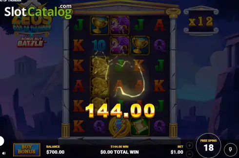 Οθόνη3. Zeus God of Thunder (Titan Gaming) Κουλοχέρης