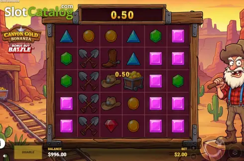 Οθόνη3. Canyon Gold Bonanza Κουλοχέρης 