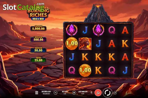 Οθόνη2. Burning Riches Κουλοχέρης